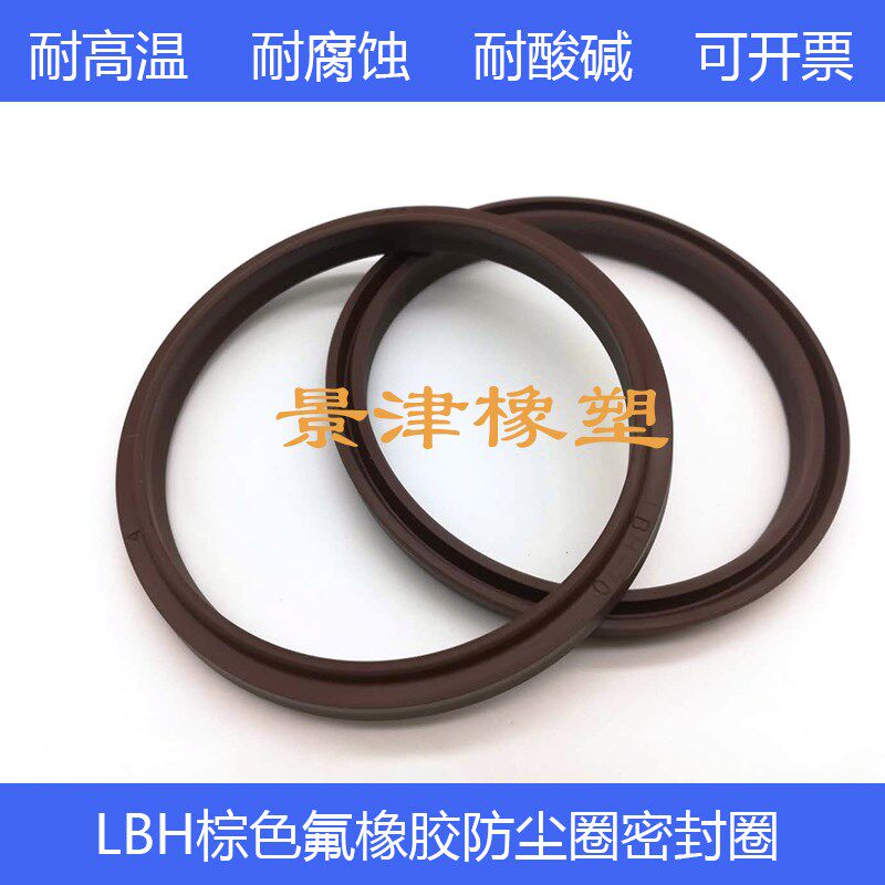 氟胶防尘圈耐高温橡胶密封圈尘封件DHS/LBH220*234/230*244*7/9.5