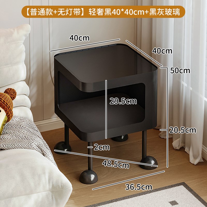 奶油风沙发边几极窄客p厅移动小茶几飘窗桌床头柜置物架床头小边