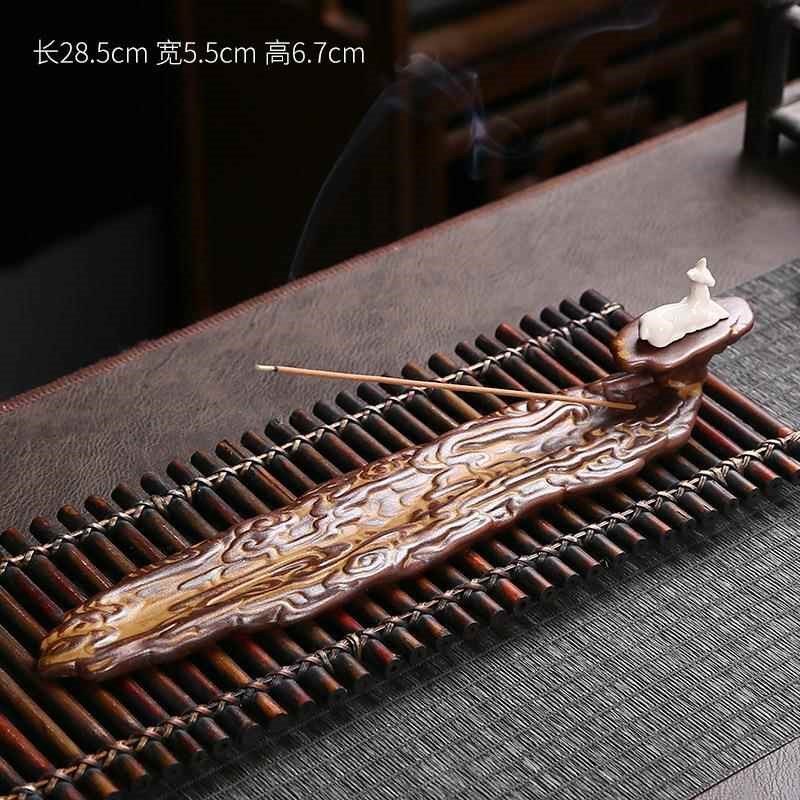 陶瓷一路相伴线 线香插 环香炉线 线C香炉 倒流香炉居室香托 托香