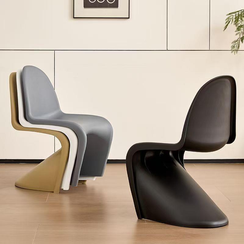 潘东椅餐椅网红潘通椅透明塑料椅子北欧家用简约现代靠背椅化妆凳