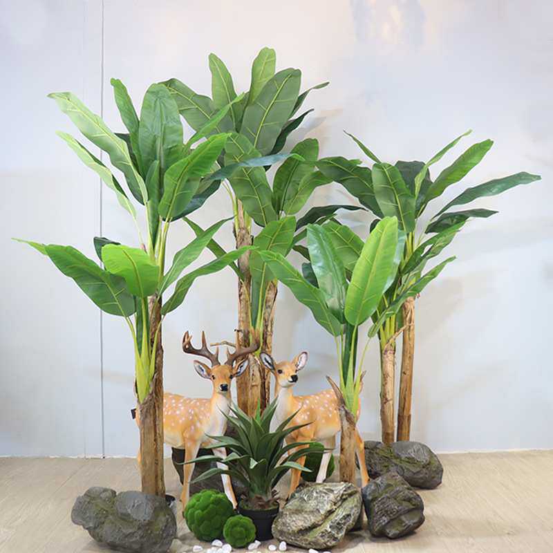 仿真芭蕉树 无异味免养护 商场酒店美陈造景仿真植物一件代发