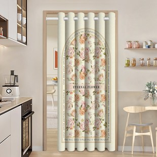 法国空调防空调风挡门帘,卧室房间家用隔断帘T,免打孔隔热帘