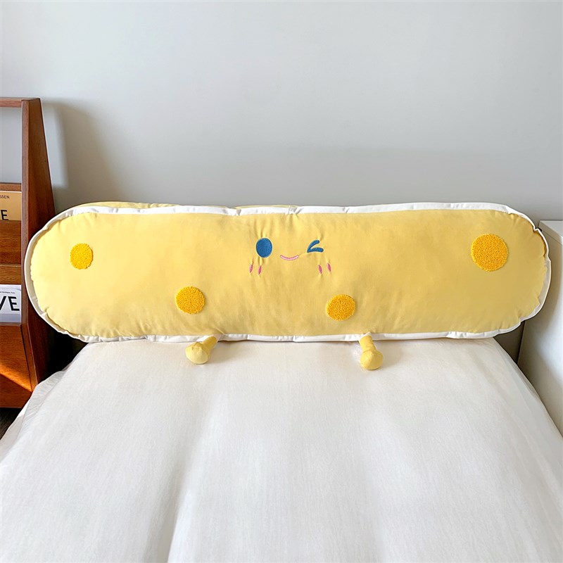 卡通长条芝士抱枕睡觉p靠枕长方抱枕夹腿神器卧室宿舍侧睡抱睡枕