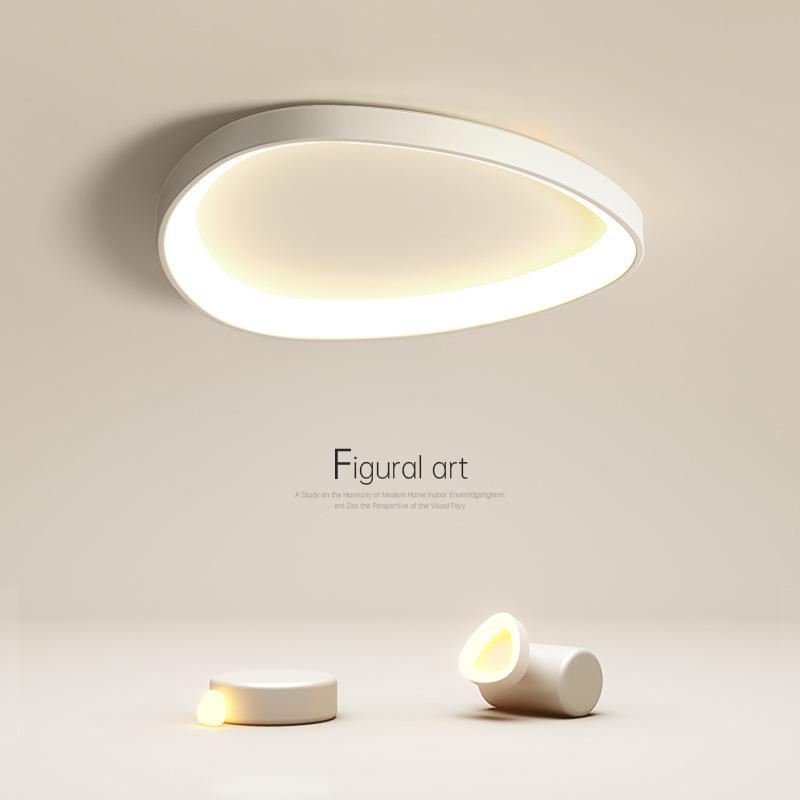 极简卧室灯简约现代个性椭圆三角形2023年新款家用led主卧吸顶灯