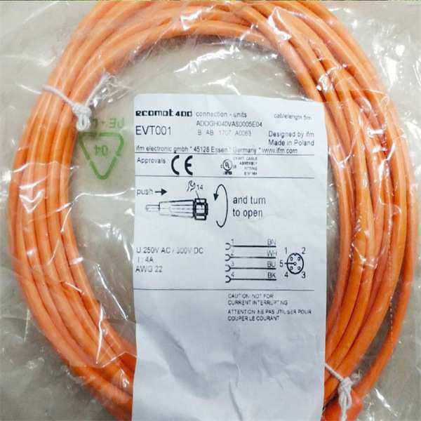 IFM传感器连接线缆 EVC244 EVC412 EVT001 EVC023 EVC490 EVC070