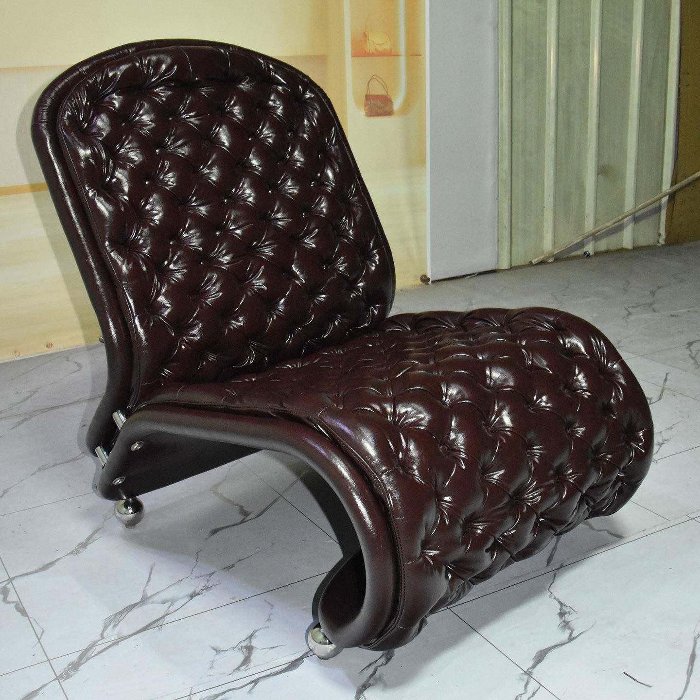 广东佛山家具高级感休闲椅轻奢风设计师单椅沙发客厅单人椅