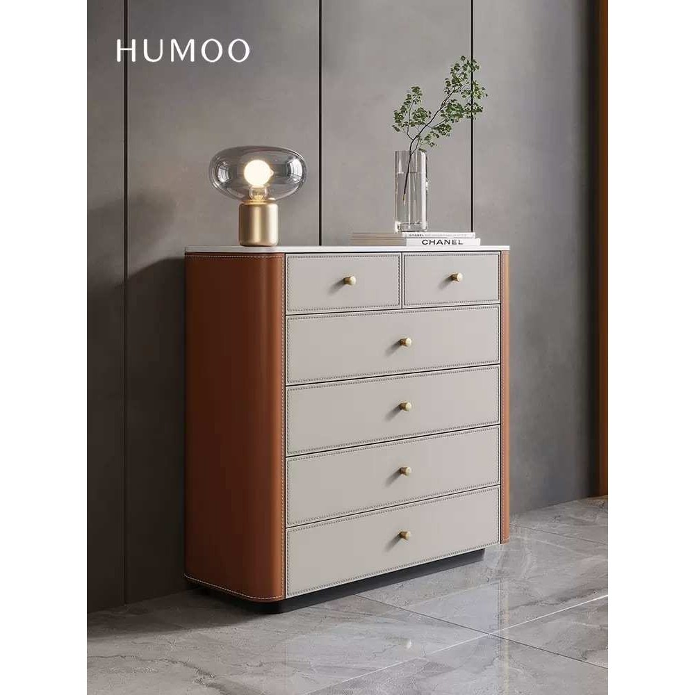 轻奢马鞍皮斗柜现代简约客厅靠墙储物柜实木抽屉柜子岩板卧室高柜,模玩/动漫/周边/娃圈三坑/桌游,模型制作工具/辅料耗材,淘宝优惠券,粉丝福利购,淘宝优惠卷