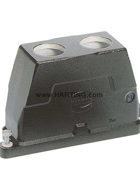 Harting浩亭 19400240433 Han 24HPR Hood Top Entry 2xM40 Screw