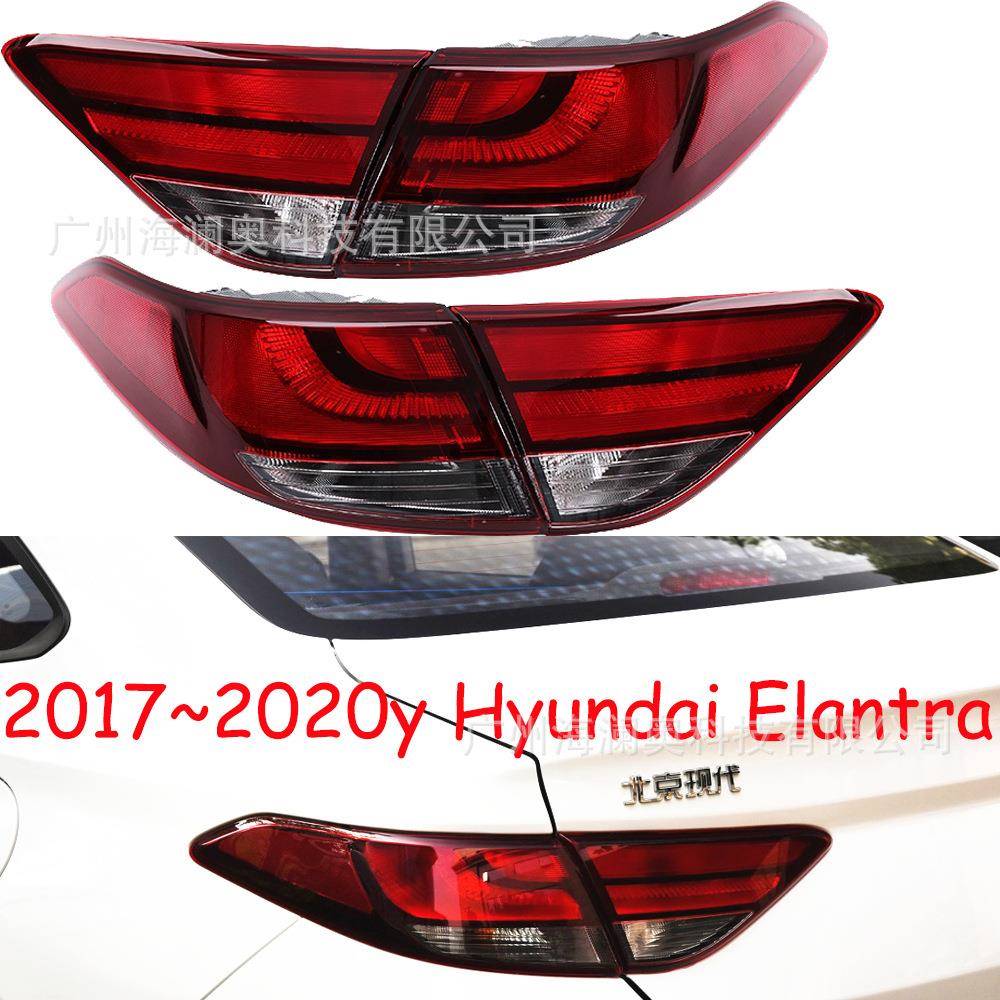 适用于现代伊兰特悦动尾灯刹车灯后杠灯雾灯不含灯泡2017～2020款
