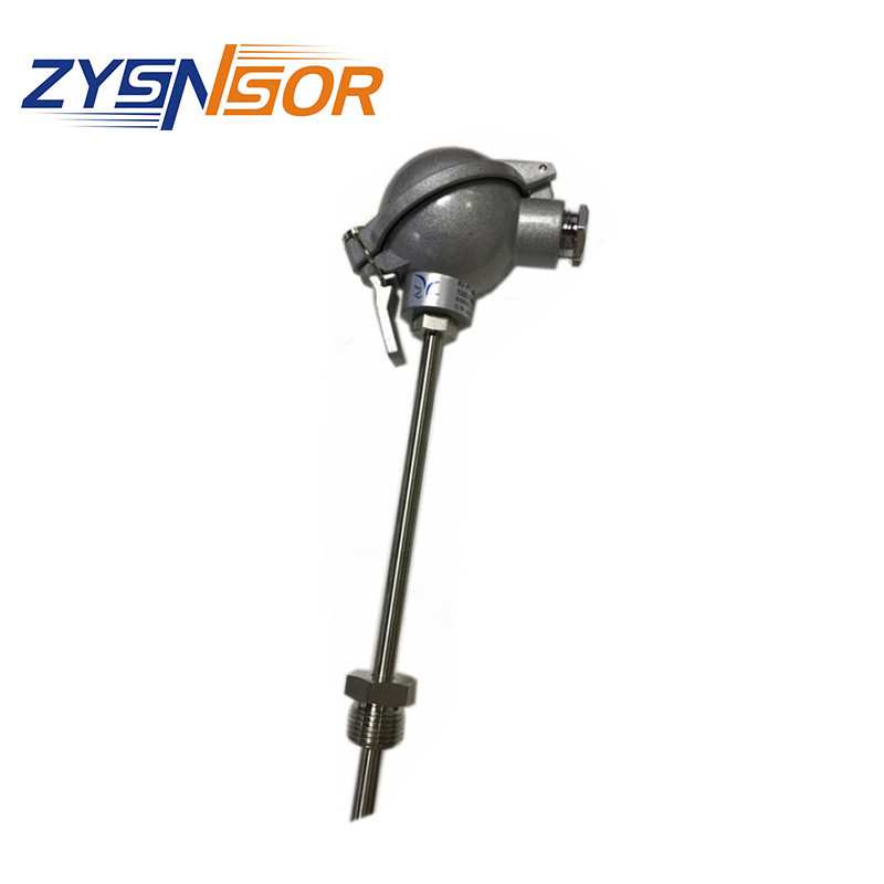 ZYSENSOR温度传感器 单组PT100  管径8MM 插深1500MM 螺纹G1/2