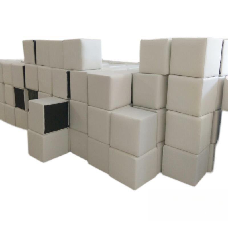 会展秀方凳墩单人面包软凳活动白色车展沙发户外吐司长条婚礼实木