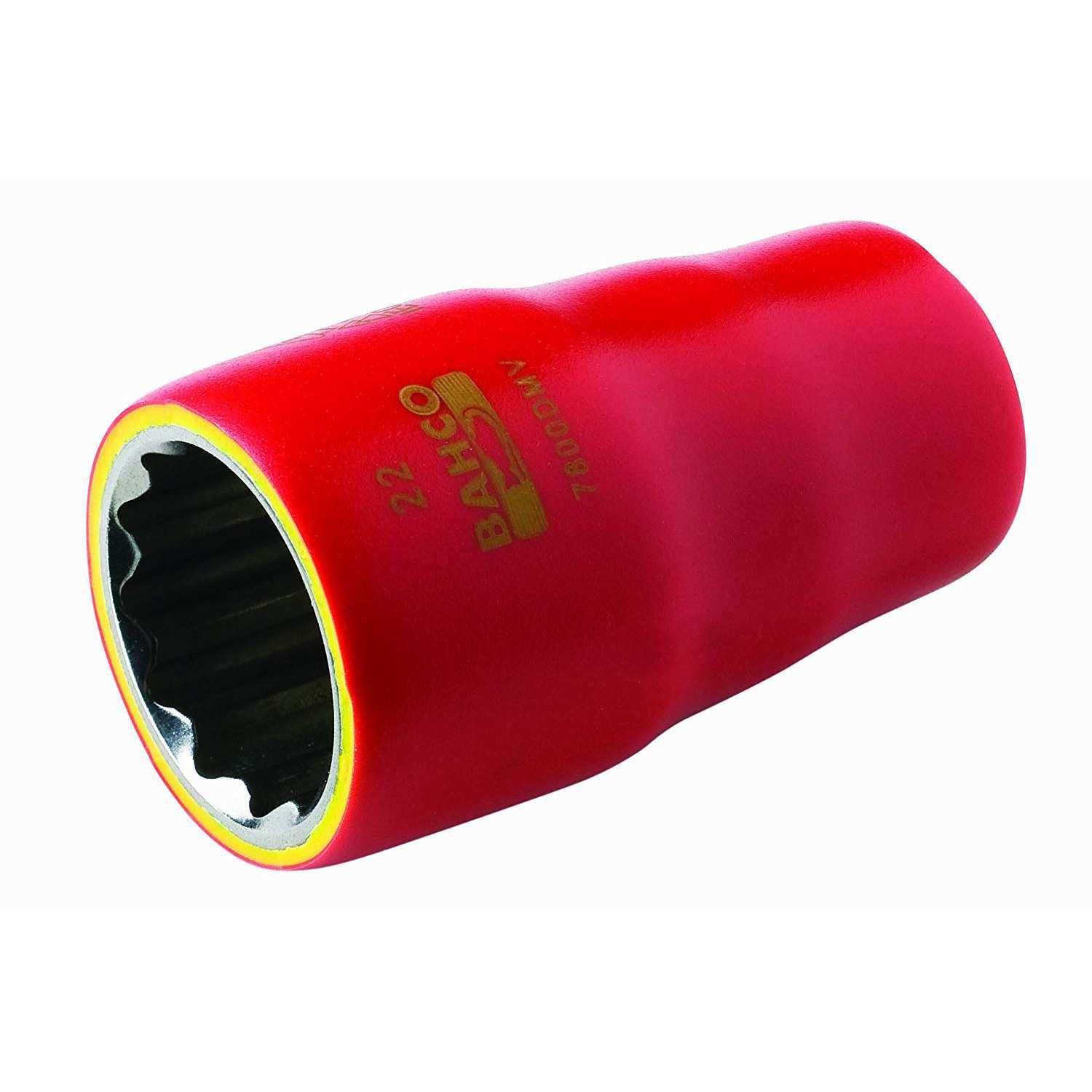 BAHCO 1/2方口 公制 1000V绝缘12角梅花套筒 19mm 7800DMV-19