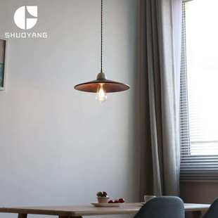 黑胡桃木吊灯日式复古餐厅岛台过道吧台书房设计师工作台灯具