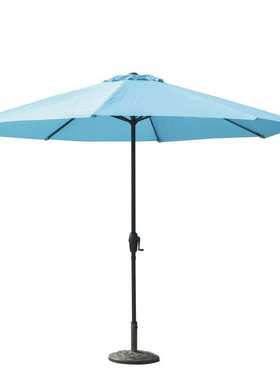 蓝色中柱伞不转向颜色、logo可定制，支持OEM/ODM,3M直径