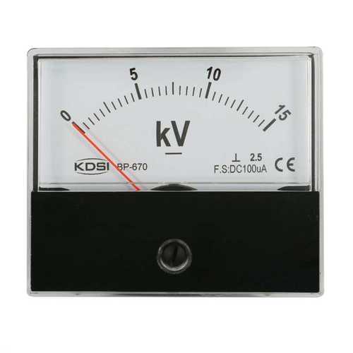 KDSI厂家供应指针式直流电压表BP-670 DC100uA 15kV 机械电压表