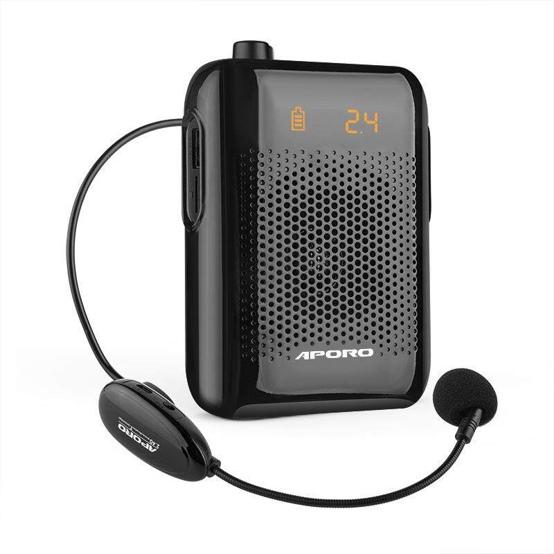 APORO T30 2.4G无线蓝牙大功率专业扩音器教学导游促销防疫跨境