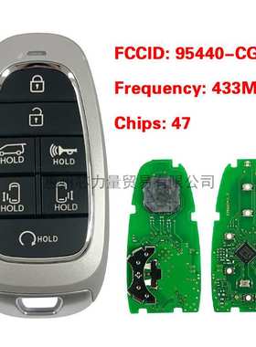适用于现代7键智能卡钥匙FCCID 95440-CG030 433MHZ chip47