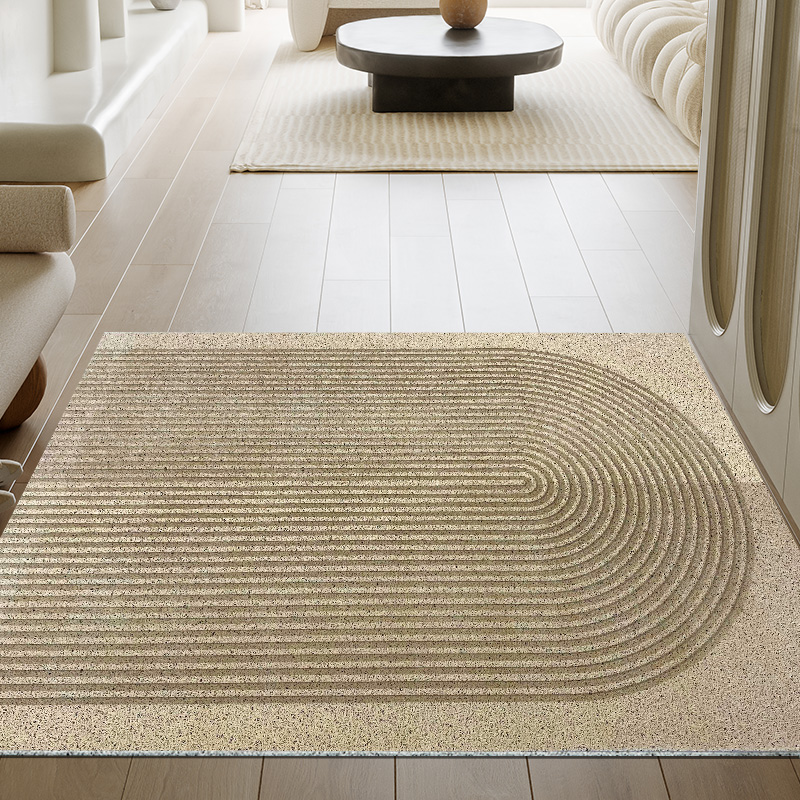 丝圈防滑蹭e脚门垫日式入户门地垫家用地毯侘寂风门厅玄关进门定