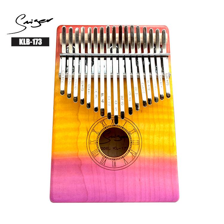 厂家拇指琴卡林巴17音kalimba 初学者男/女 桃花芯木材热卖款