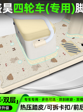 适用盛昊G11A9F6GL9Q4Q2Pro萤火虫皮卡丘四轮车脚垫脚踏垫小配件