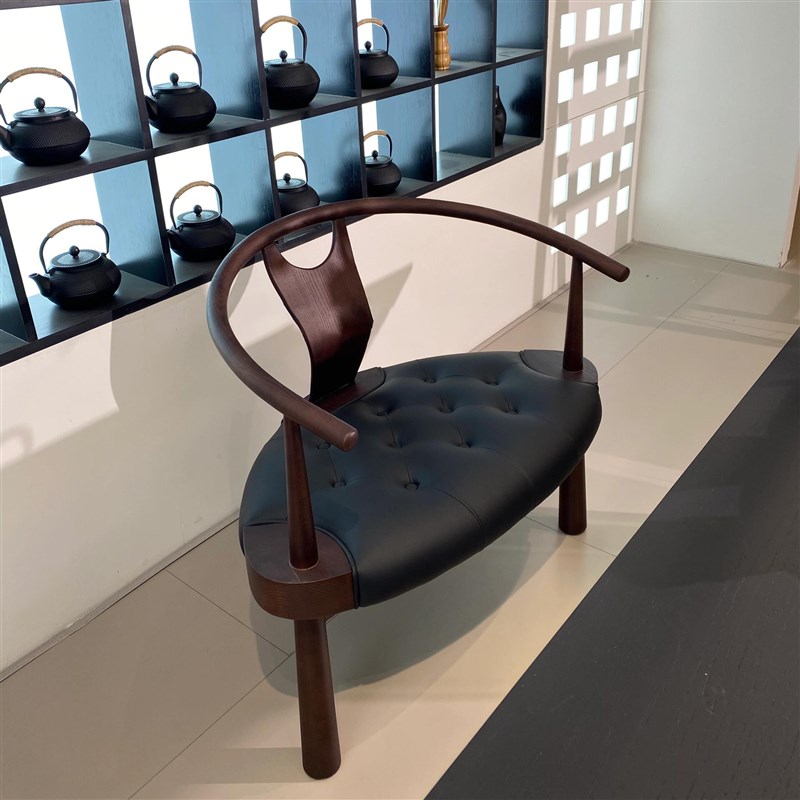 新中式轻奢e现代实木岩板茶桌椅组合简约高级办公室别墅客厅泡茶