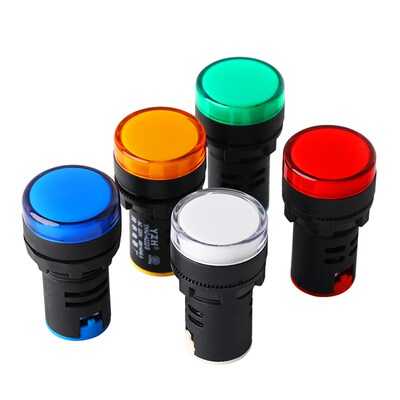 AD16-22DS指示灯电源LED工作信号灯开孔22mm红绿黄兰白交直流220V