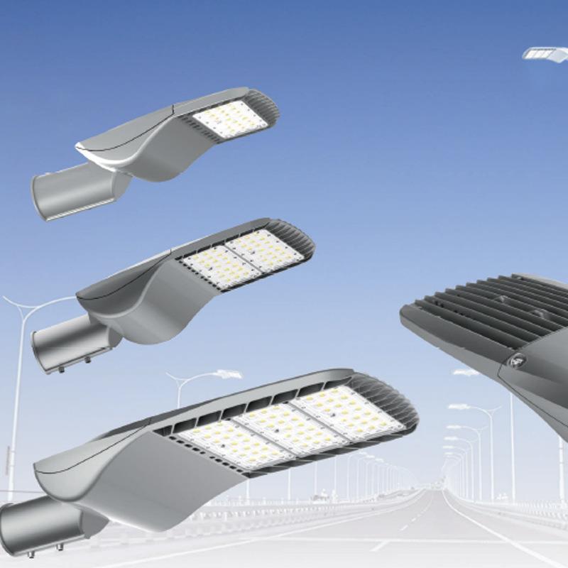 出口北美流行led路灯40w50w60w80w100wled路灯 时控+光控感应路灯