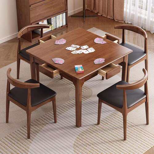 实木小方桌正方形八仙桌简约餐桌掼蛋专用桌棋牌桌打牌桌子四方桌