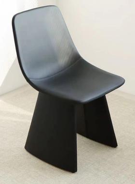 AGEA餐椅意式极简设计师家用高级餐椅客厅懒人沙发椅靠背梳妆椅