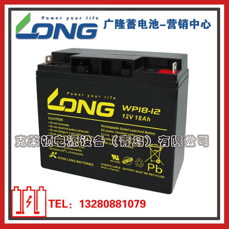 LONG广隆蓄电池WP18-12/12V18AH后备电源通信设备蓄电池
