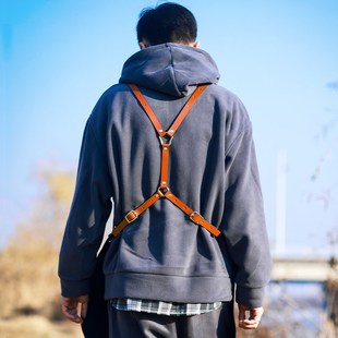 背带定做皮带高档k时尚 围裙中餐厅理发师园艺师美发男女工作服定