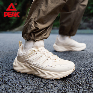 匹克青云态极男款官方正品跑步鞋皮面防滑耐磨减震防水运动男鞋