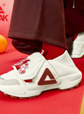 匹克国创-龙众富贵|态极大三角面包鞋男一脚蹬老爹鞋休闲运动鞋