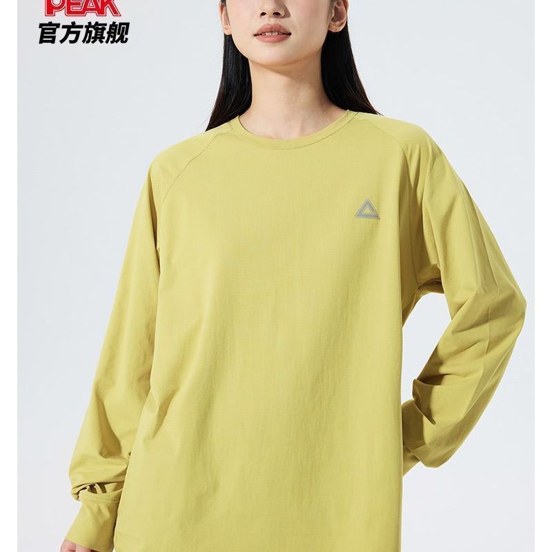 匹克速干防晒运动长袖T恤男士圆领健身跑步综训打底衫女DF644550