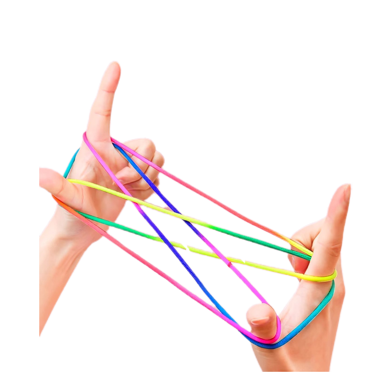 翻花绳小学生专用8090怀旧彩虹绳儿童挑花编花女孩玩具手工艺