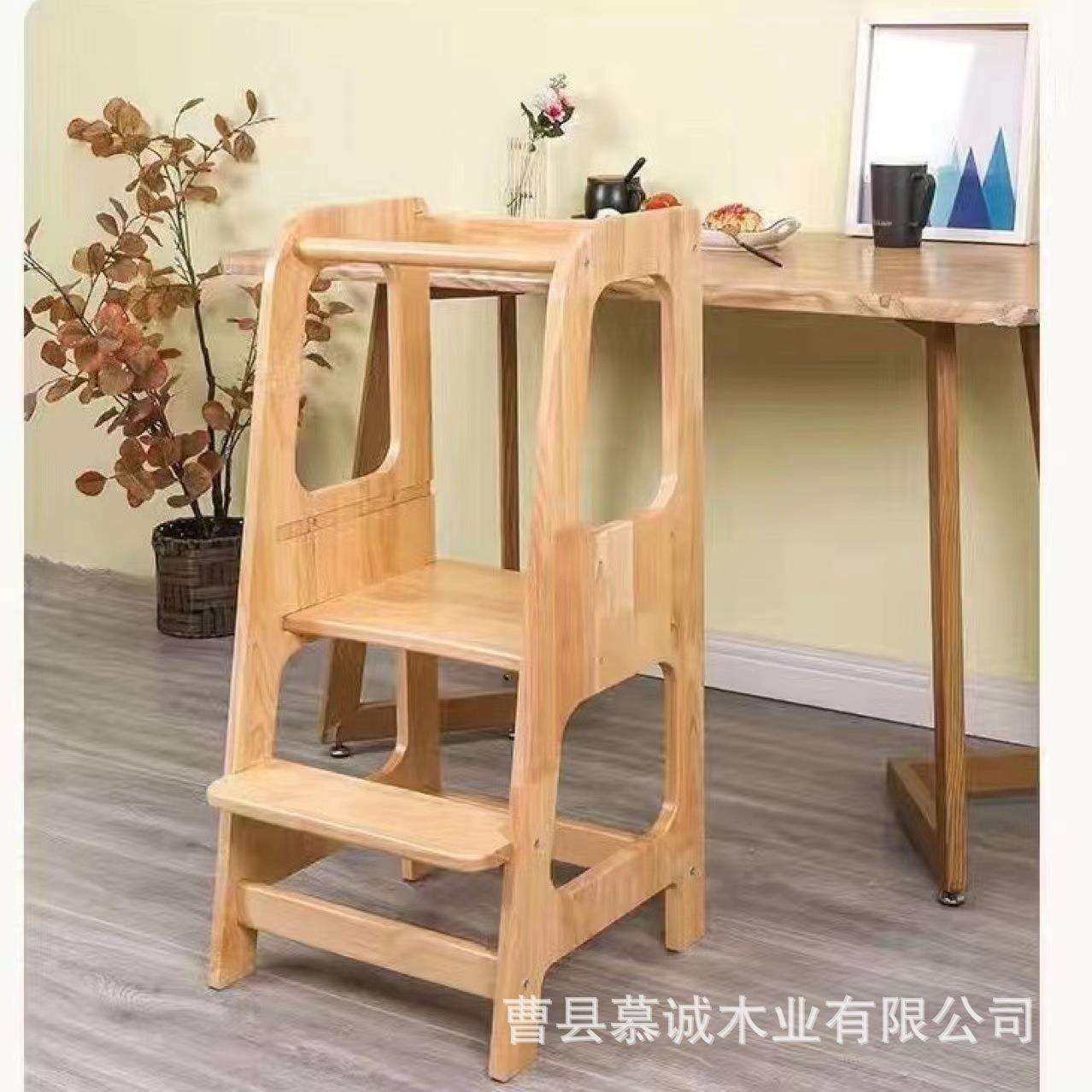 儿童学习塔蒙氏宝宝洗手台阶洗漱梯learning tower可折叠踏垫脚凳