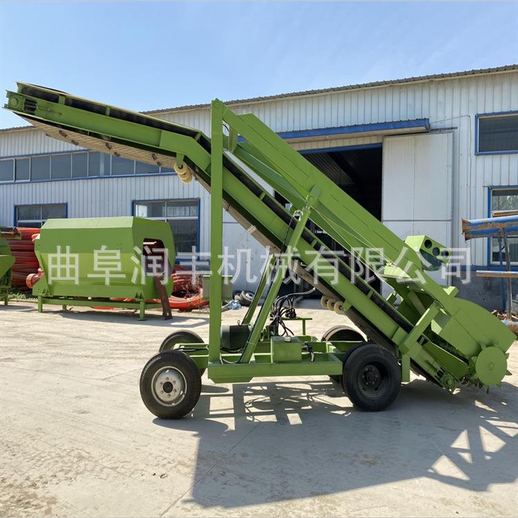 牛场羊场饲草取料机横移升降5米取草机养牛场移动式秸秆扒草车