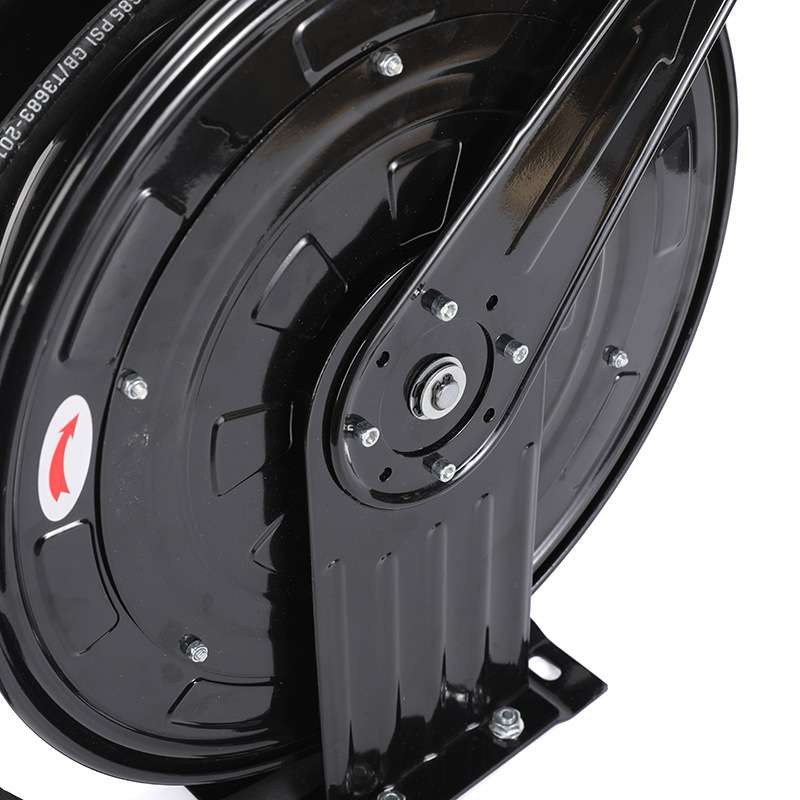 厂家供应洗车钢丝管卷管器方便自动管子收纳高压自动伸缩卷管器