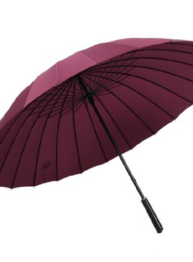 雨伞男24骨长柄黑色o直柄商务抗风超大号三双人伞男生男士大伞暴