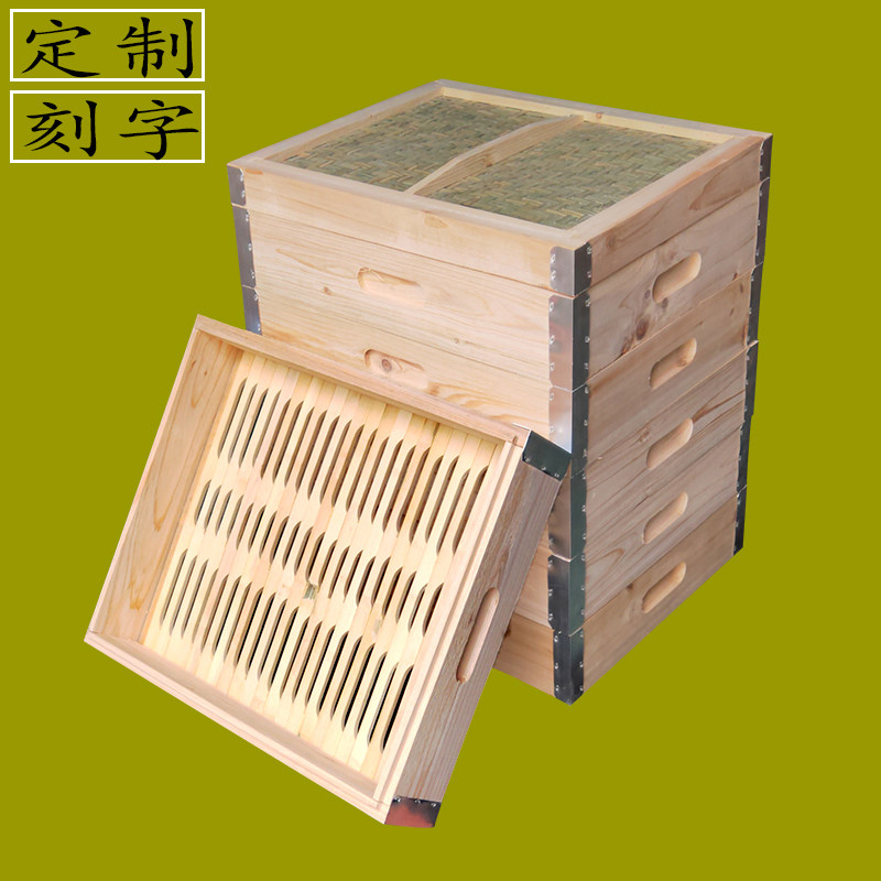 馍馍哥蒸馍坊长方形木蒸笼馒头方型蒸笼屉竹制木S框木制蒸包子草