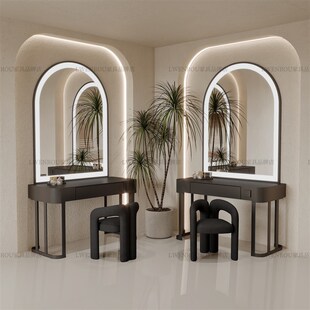 高级影楼专业带灯化妆台婚纱店美A容院彩妆店工作室化妆专用化妆