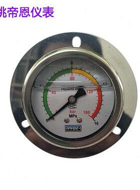 油压表--G0-0/轴向背接0/0N40耐震压力表250/Y060/35010K-0-1500