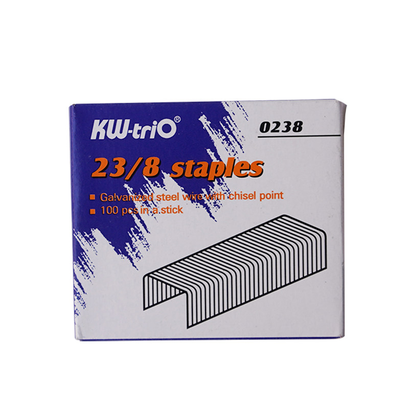 可得优kwtrio订书针厚层订书钉23/8通用型0238统一大号重型加厚