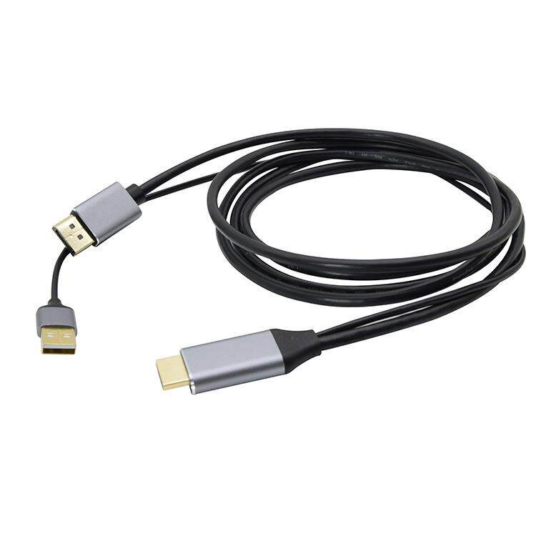 HDMI转DP带供电高清视频转接线电脑连显示器4K60HZ转换线跨境优选