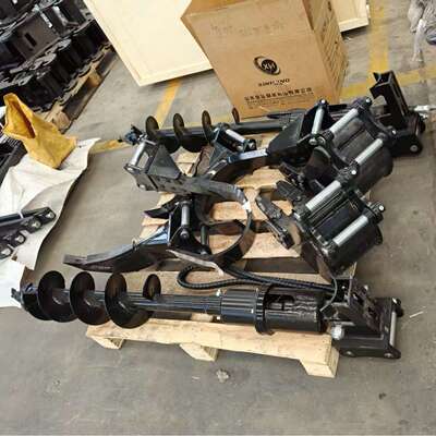 出口法国Excavator attachment 破碎锤螺旋钻拇指夹耙子铲斗抓夹