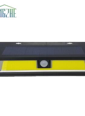 太阳能灯三面COB/54/66/90LED太阳能壁灯防人体感应壁灯庭院灯