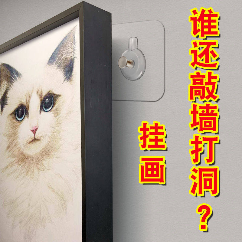 挂画钉免打孔墙上免钉贴相框挂墙挂钩无痕钉墙钉固定器相片墙神器