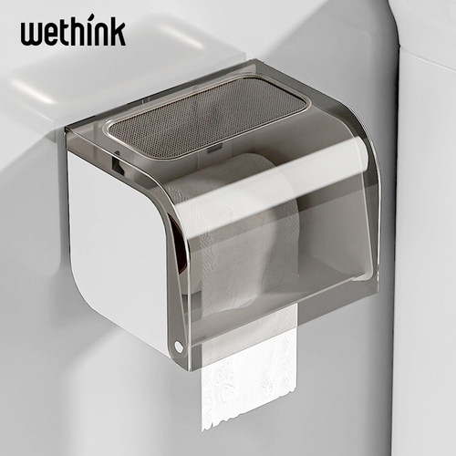卫生间纸巾盒壁挂式厕纸盒厕所防水卫生纸L置物架免打孔抽纸卷纸