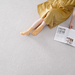 纯d色进口羊毛地毯客厅素色日系侘寂风极简轻奢垫通铺定 伽音