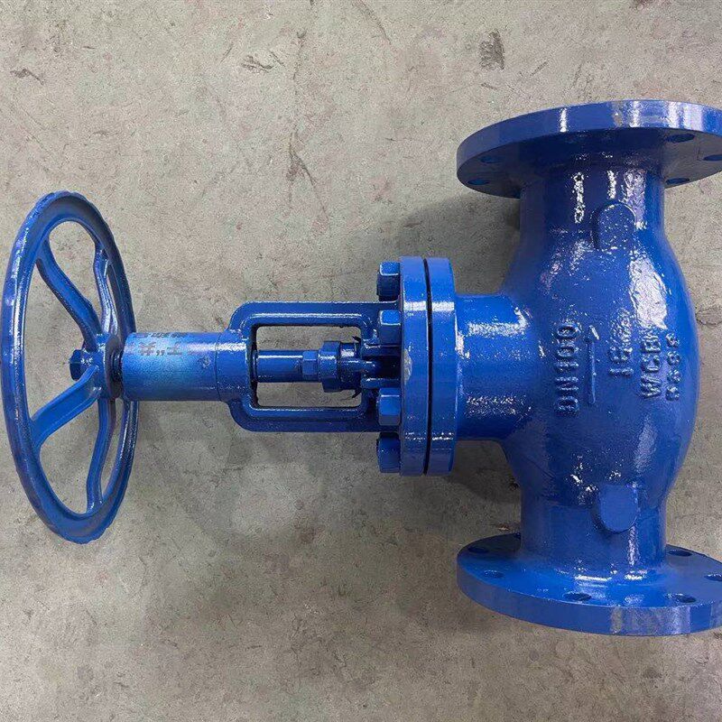 T40H流量调节阀DN150手动法兰蒸汽水带刻度标尺静态控制阀截止阀